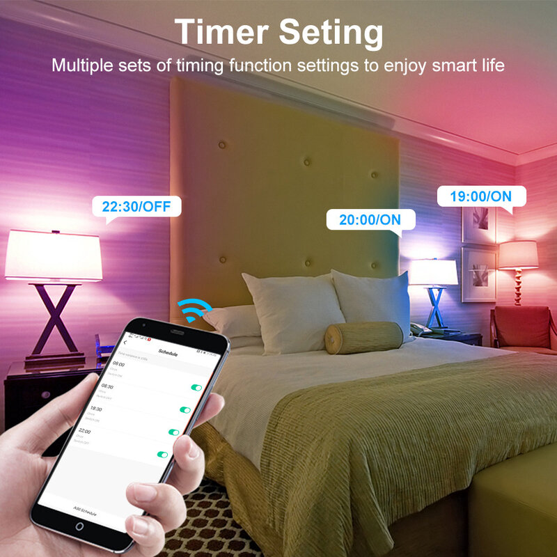 Tuya Smart WiFi lampadina a LED 5W E14 Led candela magica lampada variabile colori RGB controllo vocale lavora con Alexa Google Home