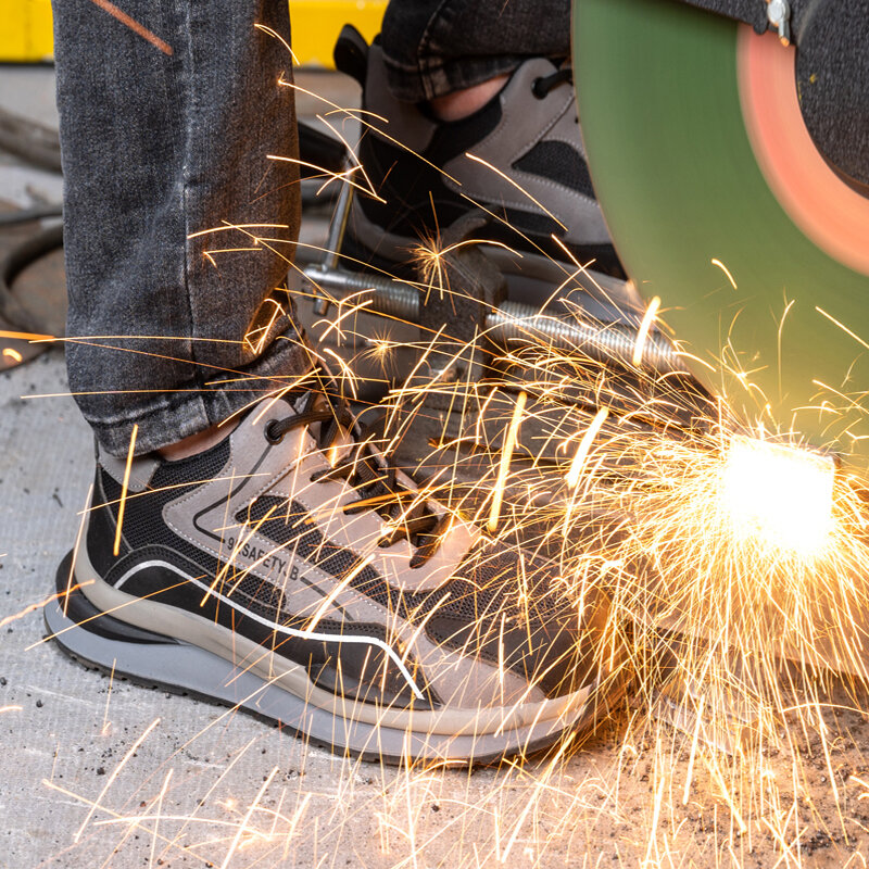 Waliantile-zapatos de trabajo de seguridad para hombre, botas antideslizantes e indestructibles, cómodas e informales
