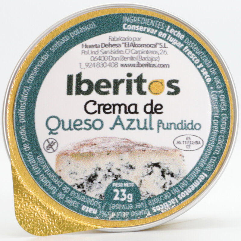 IBERITOS-16 pacote de caixa 4x25g queijo azul