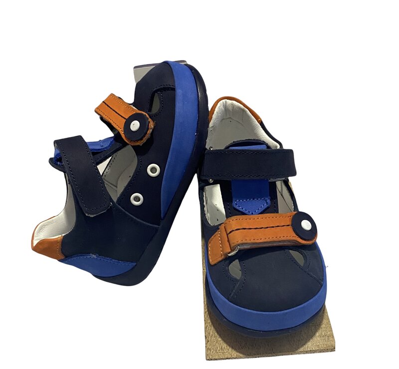 Pappikids modelo (0202) menino primeiro passo sapatos de couro ortopédico