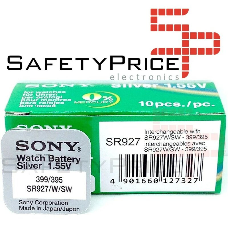 10x batterie d'origine SONY Boton 395 (sr927sw) 1,55V