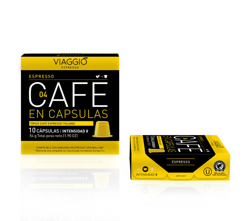 VIAGGIO ESPRESSO - 120 coffee capsules compatible with Nespresso (ESPRESSO) machines