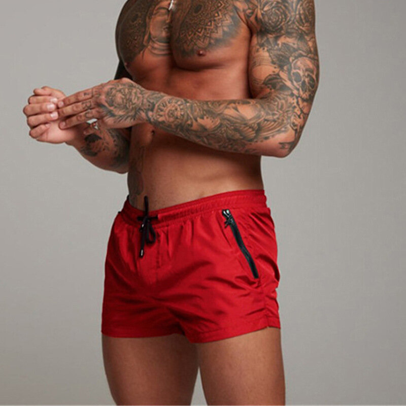 Chie Lundin-pantalones cortos de tela transpirable para hombre, Shorts de secado rápido para gimnasio, Fitness, correr, deportes, playa, gran oferta
