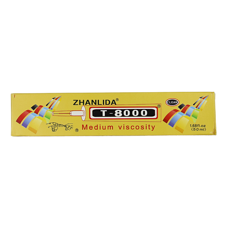 Zhanlida – adhésif de Contact transparent T8000, 50ML, paquet de 10 pièces, liaison d'écran de téléphone industriel polyvalent, colle de réparation de verre
