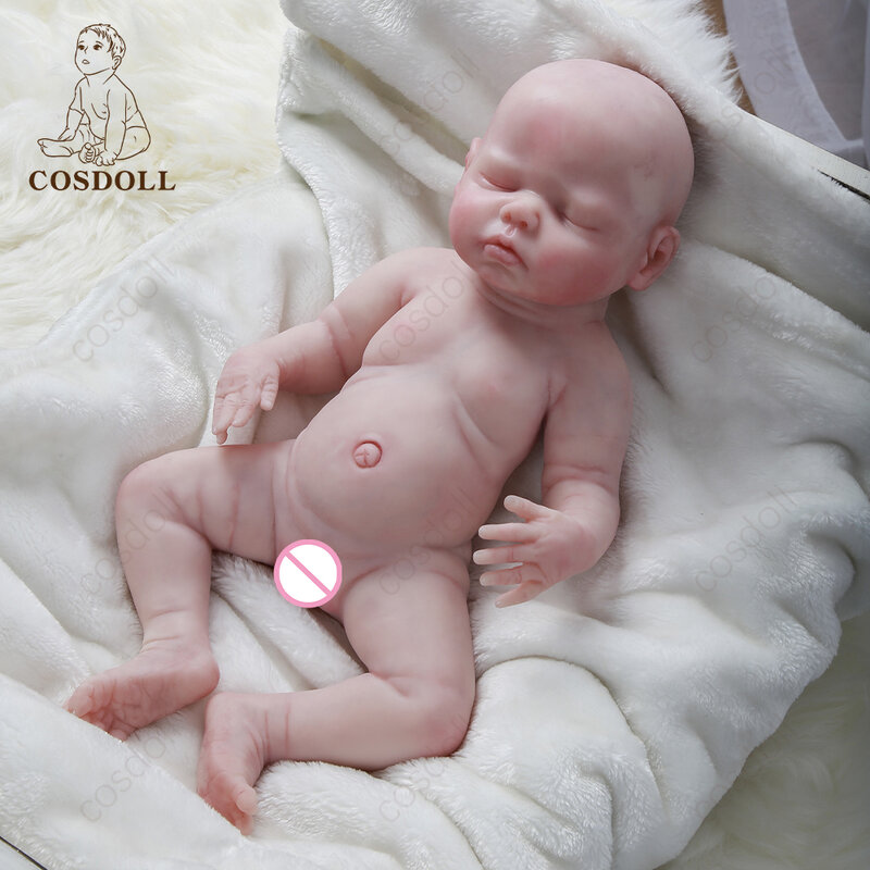 Reborn-Bebe 아기 손으로 그린 버전, 41CM, 어린이용 부드러운 장난감, 생일 선물, 놀이 친구, 신생아 공주 동반 장난감, #07