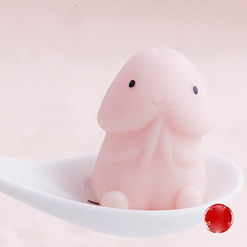 Recién Dingding Squishy se Squeeze divertido lindo Anti-estrés juguetes 3D contacto mano Mochi Mimi juguetes de adultos estrés juguete decoración mucho