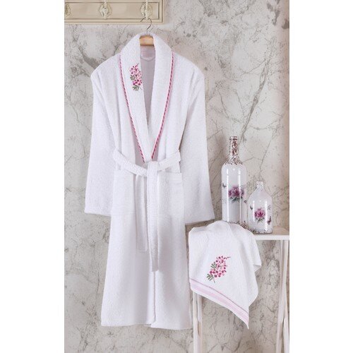 100% algodão 4 peça conjunto de roupão de banho conjunto família combinada macio texturizado chique design branco banho turco qualidade