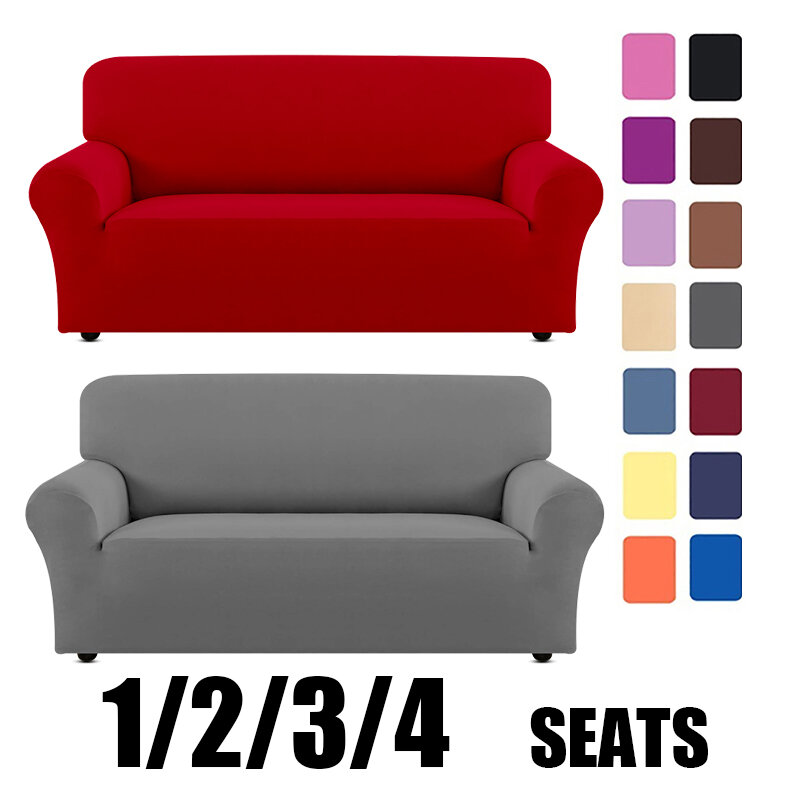 Funda sofa de 1/2/3/4 plazas, cubierta de sofá Universal para sofás seccionales en forma de L necesita 2 unidades