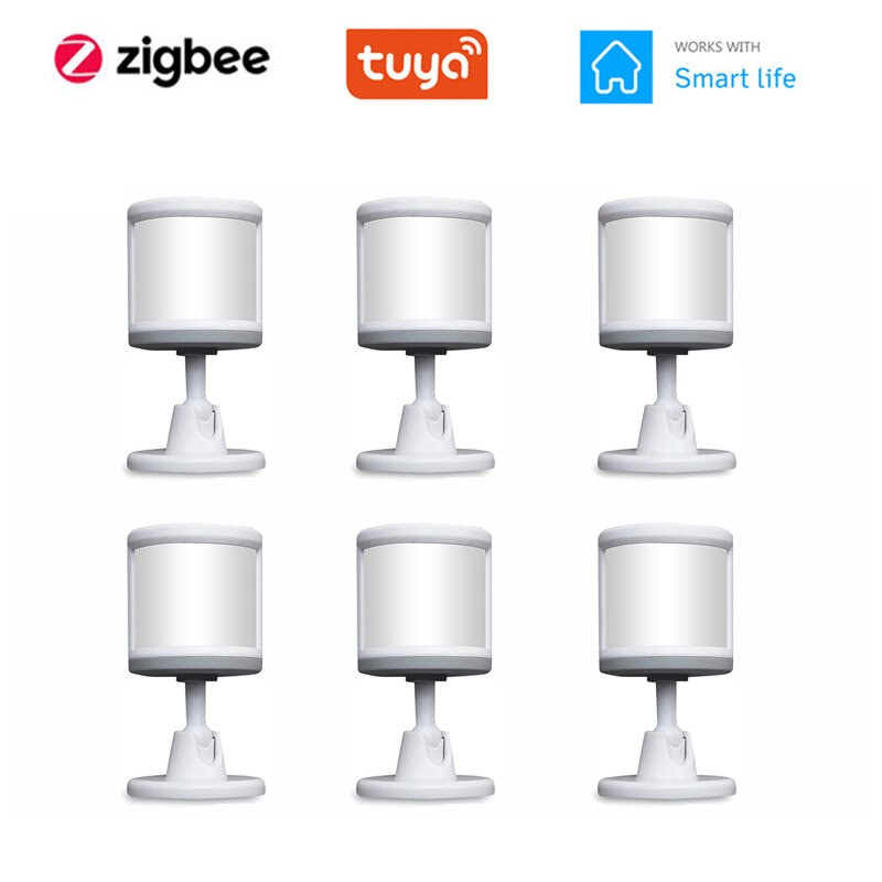 1/2/5Pcs Tuya Zigbee Smart Pir Menselijk Lichaam Detecteren Motion Sensor Smart Home Alarm Push Via tuya Smart Leven App Gateway Nodig