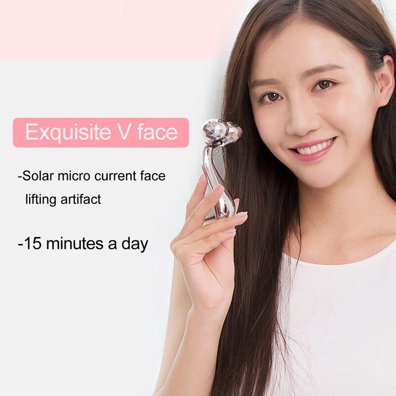 Portable Face Lifting Y Shape Roller 3D Massager Roll Massager for Face Massage Instrument Beauty Skin Care Tool 360 Rotate