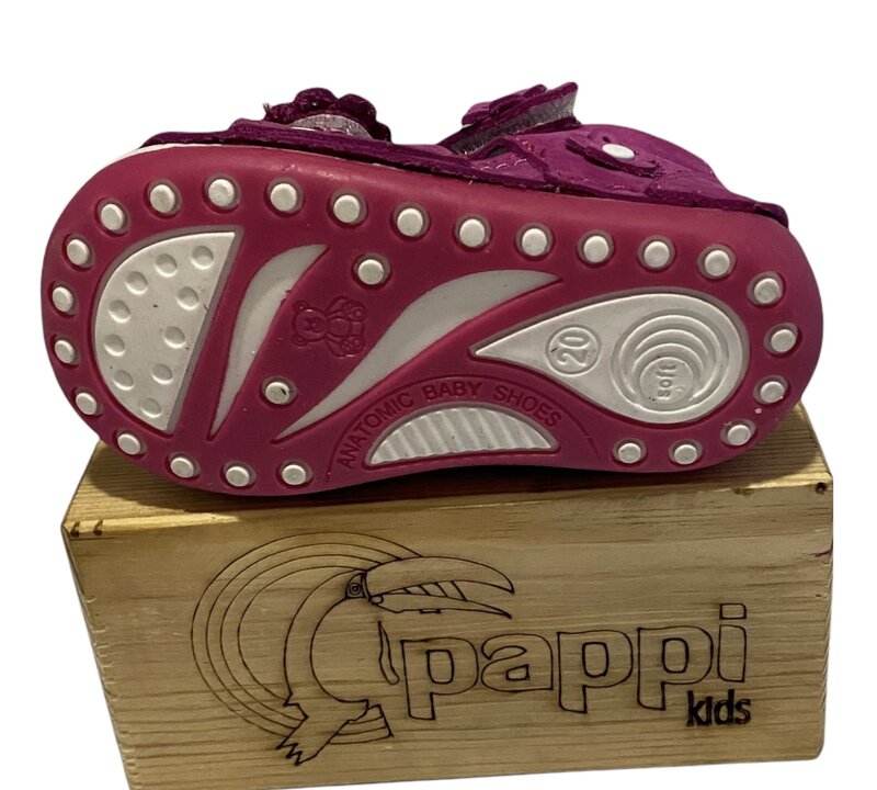 Papikids-zapatos ortopédicos de cuero para niñas, calzado de primeros pasos, modelo 010