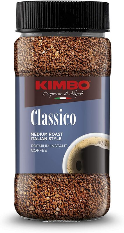 Kimbo premium café instantâneo-clássico-meio torrado (6 frascos 100g)
