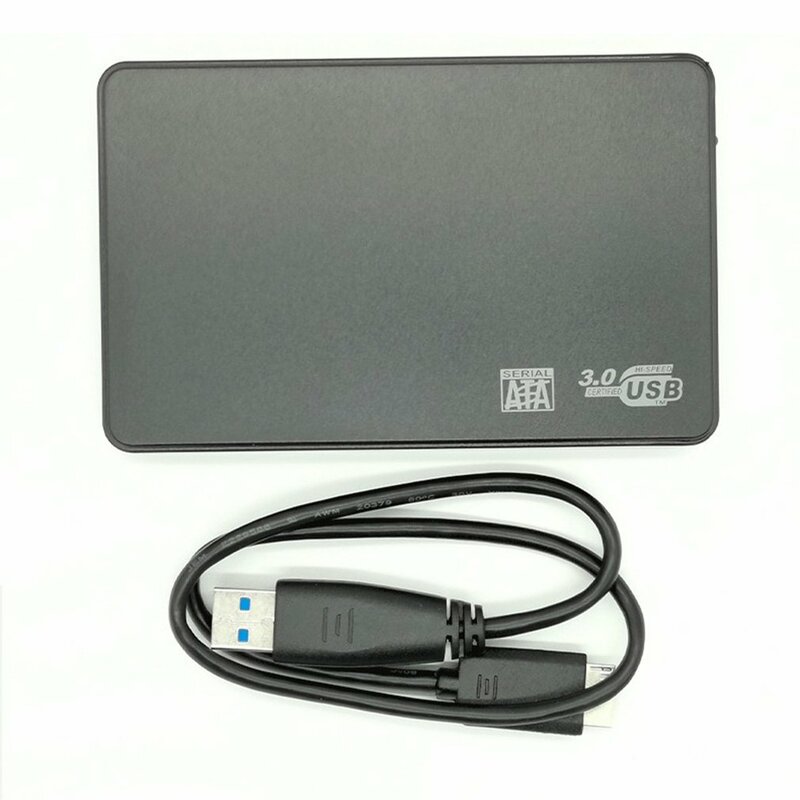 Carcasa de disco duro SATA de 2,5 pulgadas, carcasa de disco duro con interfaz opcional USB 3,0 2,0 para Windows/MacBook