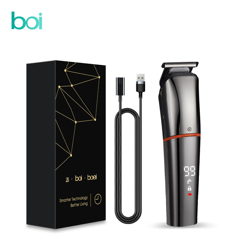 Boi IPX6 – tondeuse à barbe électrique sans fil et étanche pour hommes, rasoir professionnel Rechargeable par USB