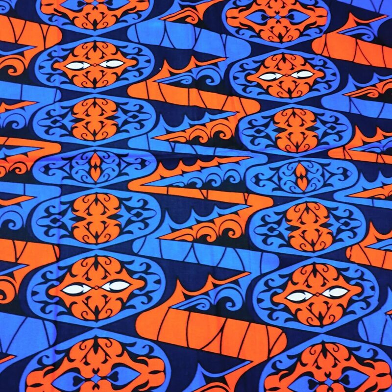 Африканская ткань восковая печать хлопок восковая печать Анкара 6 ярдов хлопчатобумажная восковая ткань для женщин для вечеринки платье изготовление ремесла