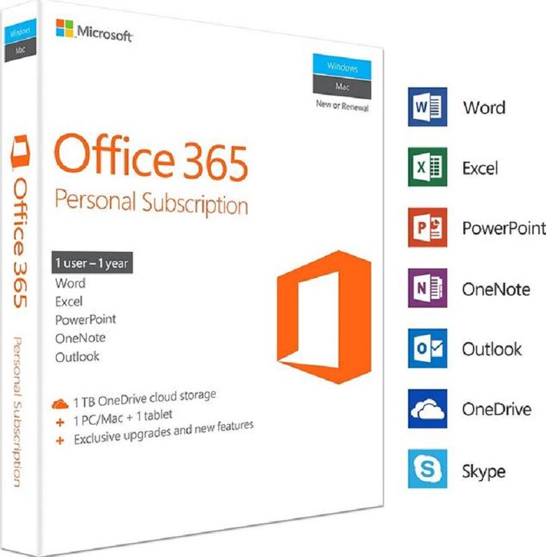 Office 365 Levenslange 5 Apparaten + Ruimte 5 Tb Ondrive Op Internet-Pc-Mac-Windows Android