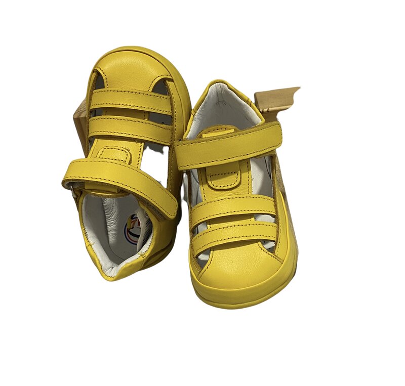 Pappikids modelo (0181) meninas primeiro passo sapatos de couro ortopédico