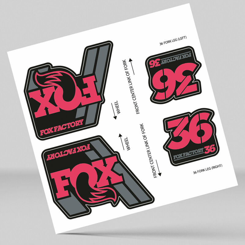 Stickers Stickers Vork Vork Vos 36 Fabriek 2018 Decals Adhesive Vinyl Roze Grijs Zwart