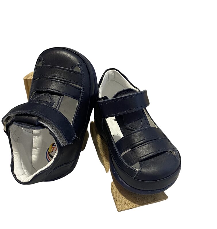 Pappikids modelo (k005) menino primeiro passo sapatos de couro ortopédico