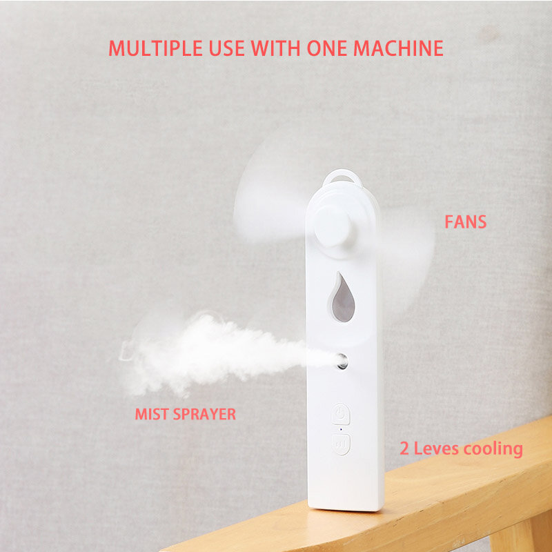 Mini vaporisateur Facial à brouillard Nano, Mini ventilateur, humidificateur, nébuliseur Rechargeable par USB, vapeur pour le visage, hydratant, beauté