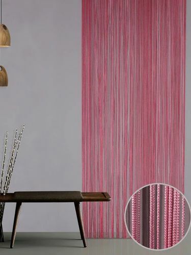 Zasłona sznurkowa z ozdobnym wzorem dom kuchnia pokój drzwi Off Scrim 2021 tekstylia domowe moda gorące kolory