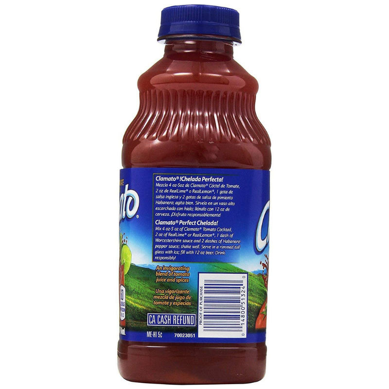 SABORMEX - Clamato Cóctel de Jugo de Tomate Para Micheladas y Cócteles 1 litro