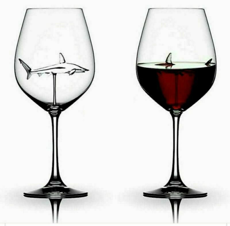 Verre à vin de requin en cristal, tasse à vin rouge européenne, cadeau de fête de mariage, verre à haute teneur en Borosilicate, décoration de Bar à Cocktail