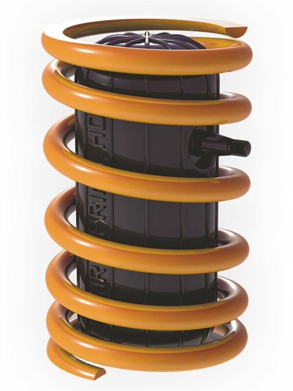 Air spring for car shock absorption, air suspension size 200*85mm, Kit 2 cylinders + 2 reels