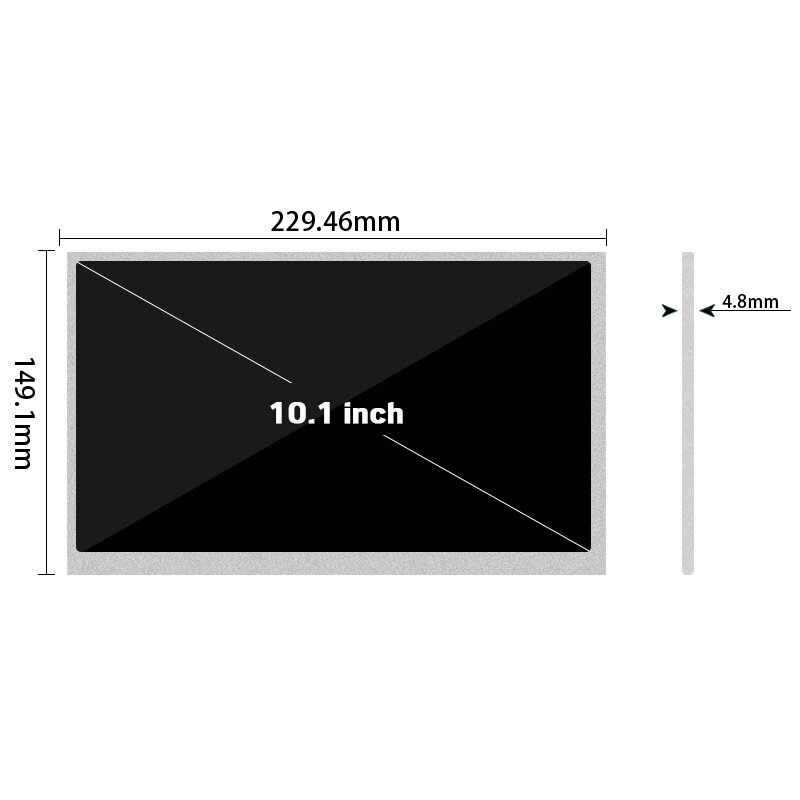 Venta Directa LVDS 10,1 pulgadas pantalla LCD NJ101IA-01S resolución 1280*800 brillo 800 de contraste: 1