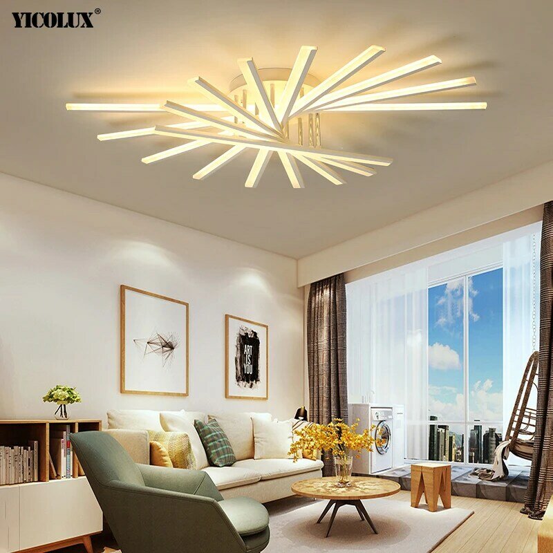Kreatywny nowy nowoczesny żyrandol LED do salonu jadalnia gabinet sypialnia sala alejek żyrandole lampy oświetlenie wewnętrzne domu
