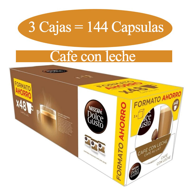 커피 캡슐 Dolce Gusto de Nespresso. 인텐스 에스프레소와 아르덴자, 컷, 우유 포함, 리스트레토 바리스타. 144 캡슐