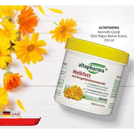 Crema de caléndula, Organic-Altapharma-250 ml