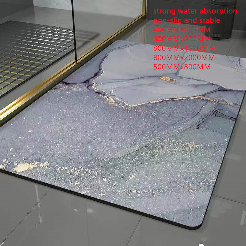 Moda antiderrapante umidade-prova fácil de cuidar de bela boa retenção de umidade boa suavidade tapete de banheiro