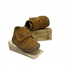 Pappikids modelo (h18h) menino primeiro passo sapatos de couro ortopédico