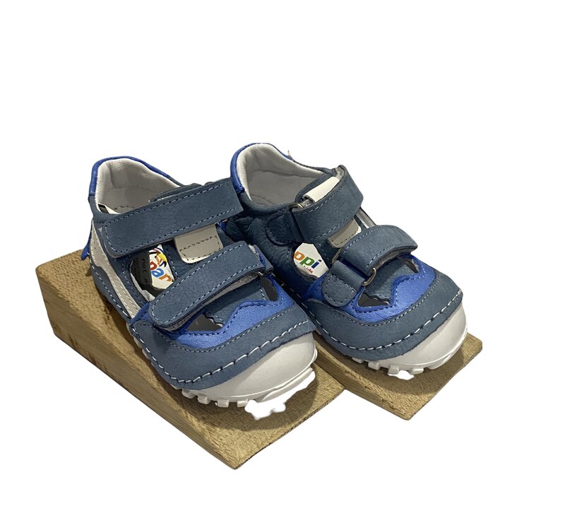 Pappikids Model(K002)-zapatos ortopédicos de cuero para primer paso para niño