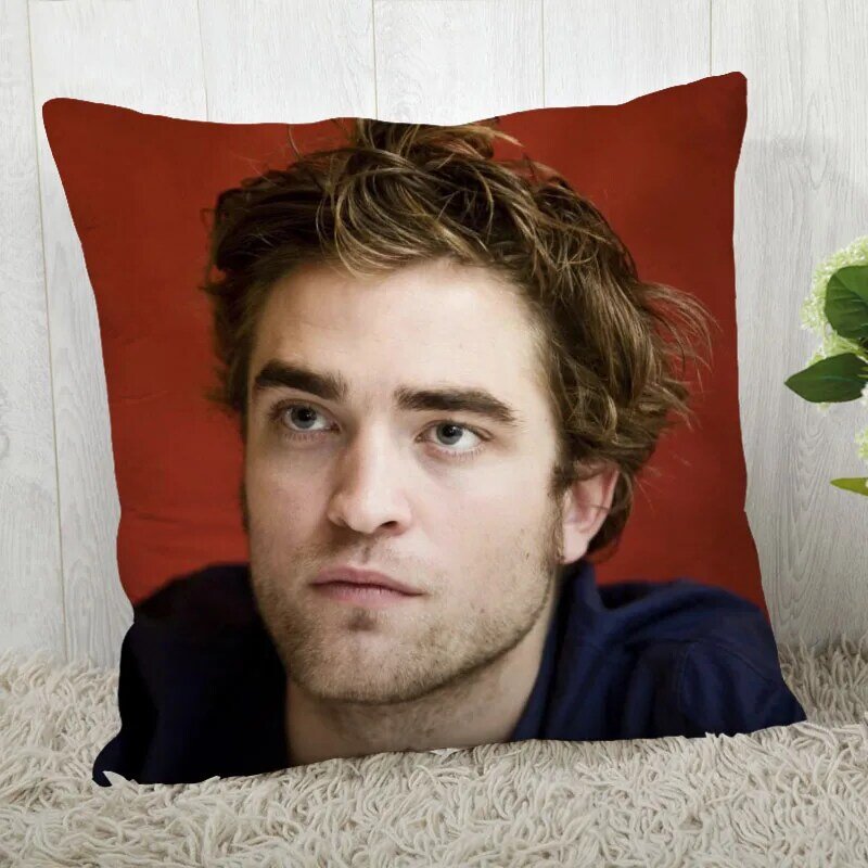 Housse de coussin personnalisée Robert Pattinson, taie d'oreiller décorative moderne pour la maison, pour salon, 45x45cm,40x40cm