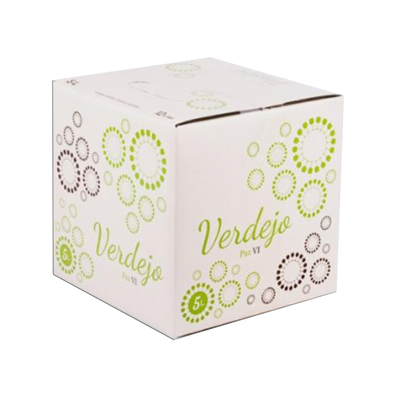 Torba w pudełku verdejo 5 litrów białe wino Verdejo suche owocowe białe pudełko na wino Verdejo Paz VI