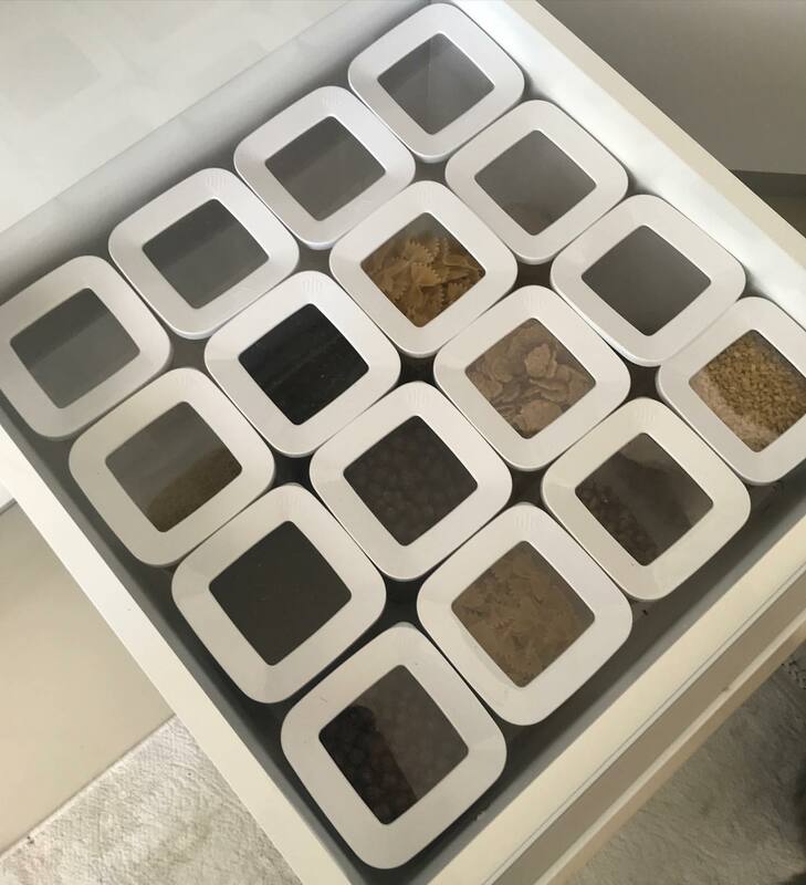 12 peças organizador da cozinha caixa de armazenamento de alta qualidade caso alimentos conjunto tampa a vácuo garrafa despensa spice legume espaguete arroz cereais