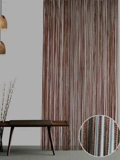 Cortina de cadena con diseño decorativo para el hogar, textiles para puerta de cocina y habitación, 2021