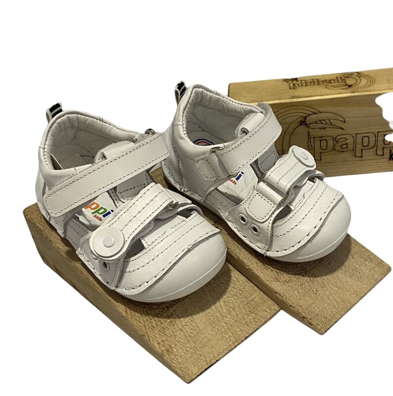 Pappikids รุ่น (0131) เด็ก First Step Orthopedic รองเท้าหนัง