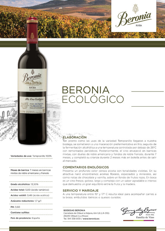 Groene Beronia-Rode Wijn-Doen Ca Rioja-Doos Van 6 Flessen Van 750 Ml