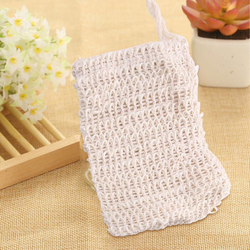 30 Pack Natural Ramie Sisal Soap Bag Mesh Exfoliating Soap Saver Pouch Holder Foam Maker for Bath and Shower Foaming and Massage