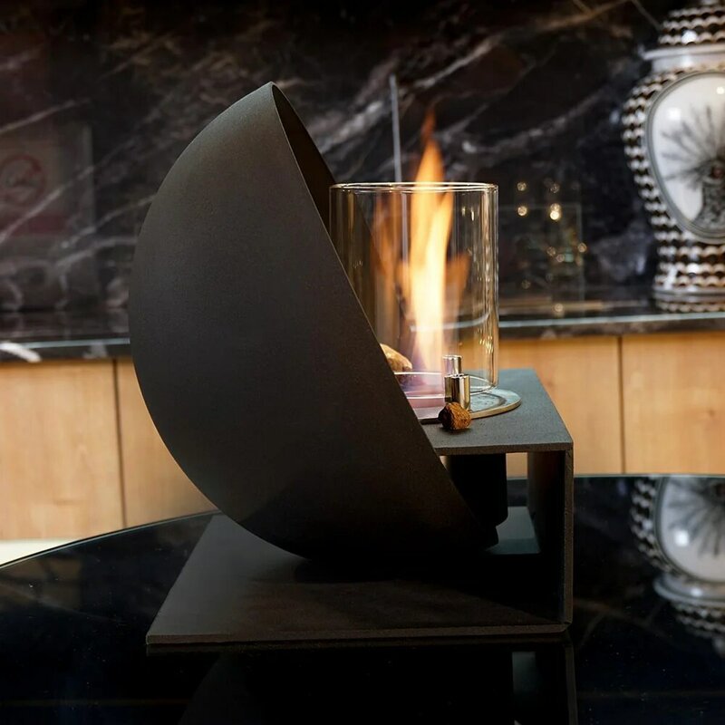 Lareira decorativa bioetanol portátil fogo chama aquecedor calor escritório em casa hotel restaurante estilo nórdico decoração sem fumaça