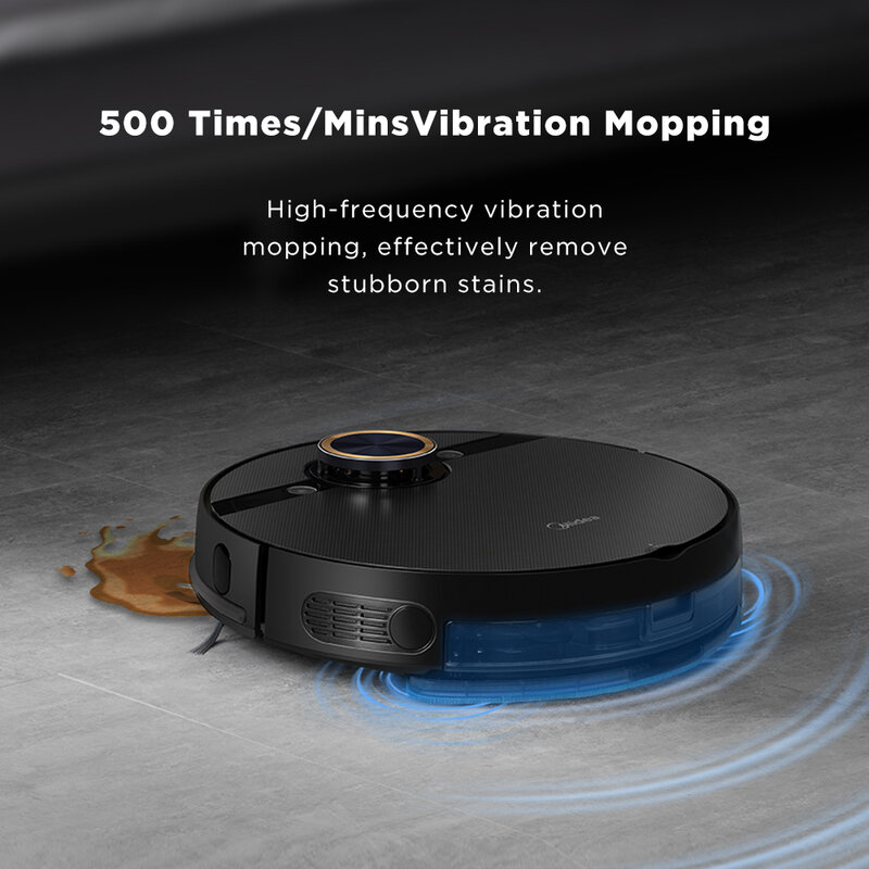 Midea s8 + Roboter-Staubsauger für zu Hause mit selbst leerem Dock Vibration Wischen nass und trocken 4000pa Absaugung Wifi App-Steuerung