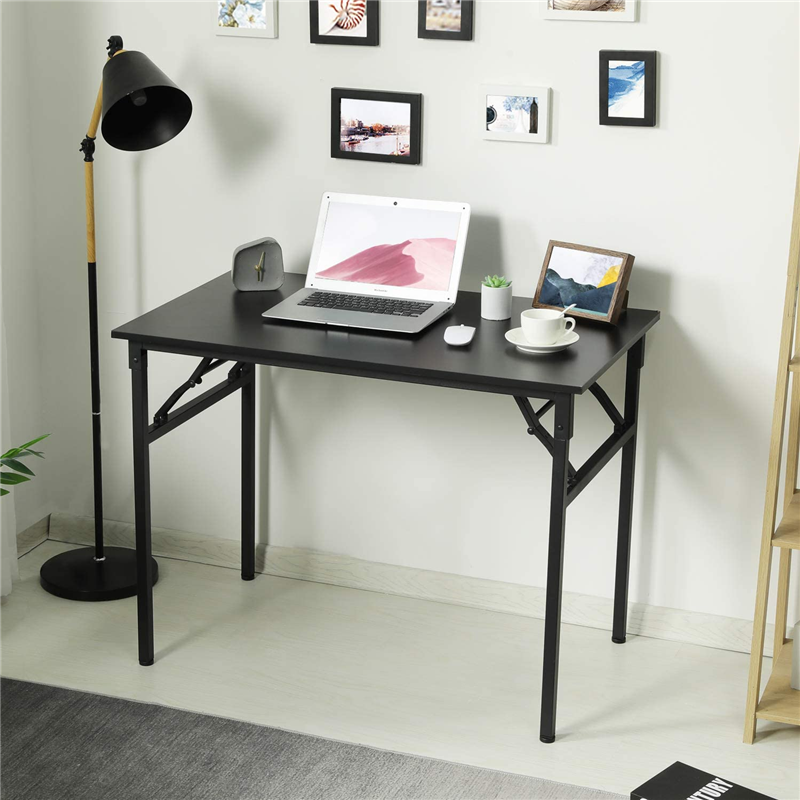 Home Office Portable Folding Computer Desk Foldable Table Laptop Desk Study Writing Desk for Small Spaces No-Assembly