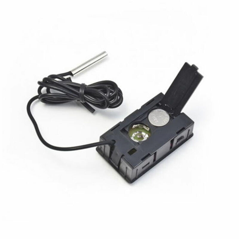 Interruptor de pistola digital lcd, impermeável, termômetro refrigerador, segundos de estação, meteorológica com sonda, 1 peça