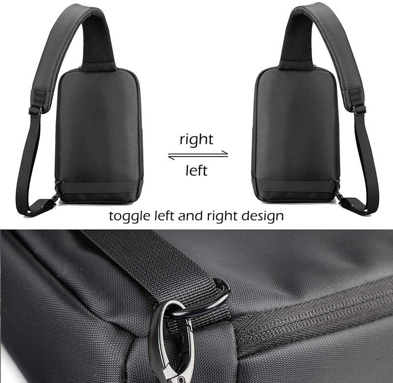 WILSLAT Мужская нагрудная сумка для мужчин, многофункциональная поясная сумка, сумка-слинг для телефона, противокражная сумка через плечо, Лег...