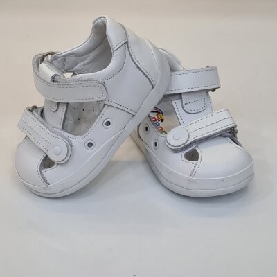 Pappikids modelo (020) menino primeiro passo sapatos de couro ortopédico