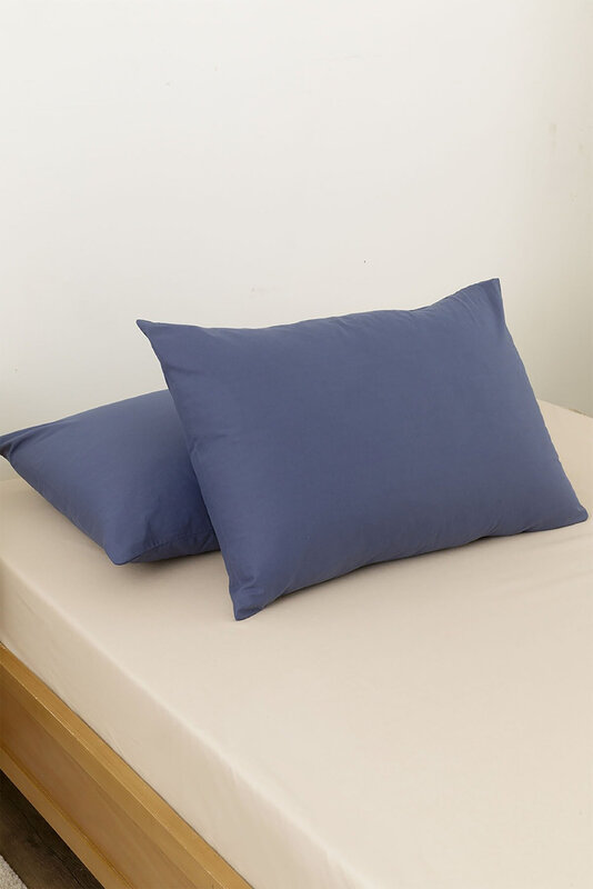 2 pezzi cuscino in cotone letto camera da letto sonno cuscino cervicale medio-alto cuscino nucleo glassato ispessito lavaggio in lavatrice copripiumino bianco