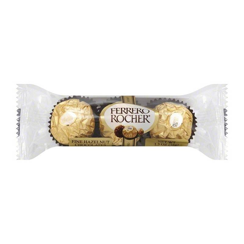 Ferrero rocher, caixa 16 pacotes de 3 chocolates